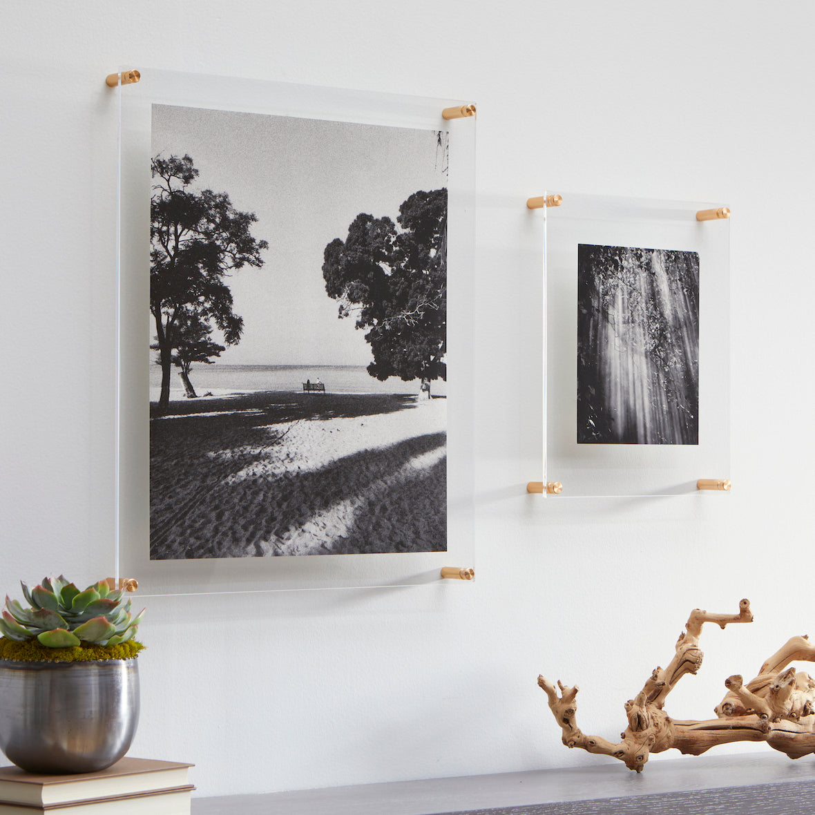 Double Panel Acrylic Floating Wall Frames