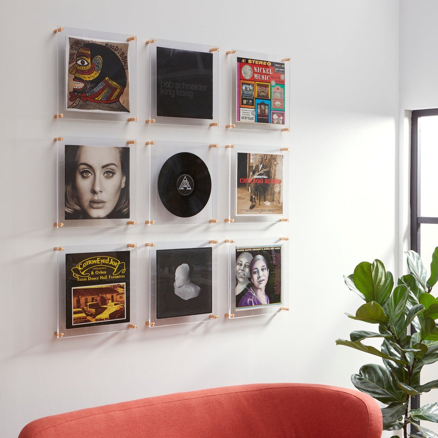 Set of 9 Record Frames Wallscape